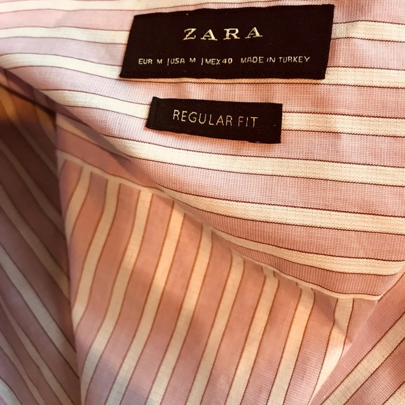 NWT Zara Regular Fit Size Medium Mens Dress Shirt - Picture 3 of 4